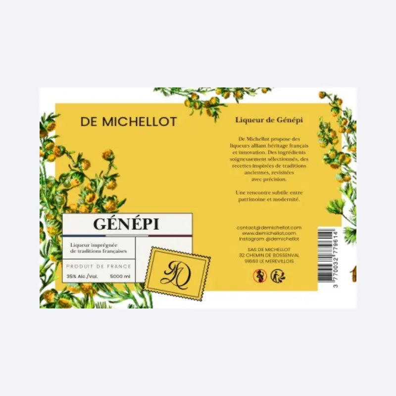 Liqueur de Génépi BIB 5L 35% DE MICHELLOT De Michellot