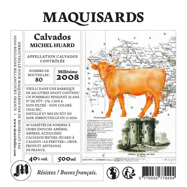 Calvados Maquisards 2008 | Calvados Millésimé | Michel Huard