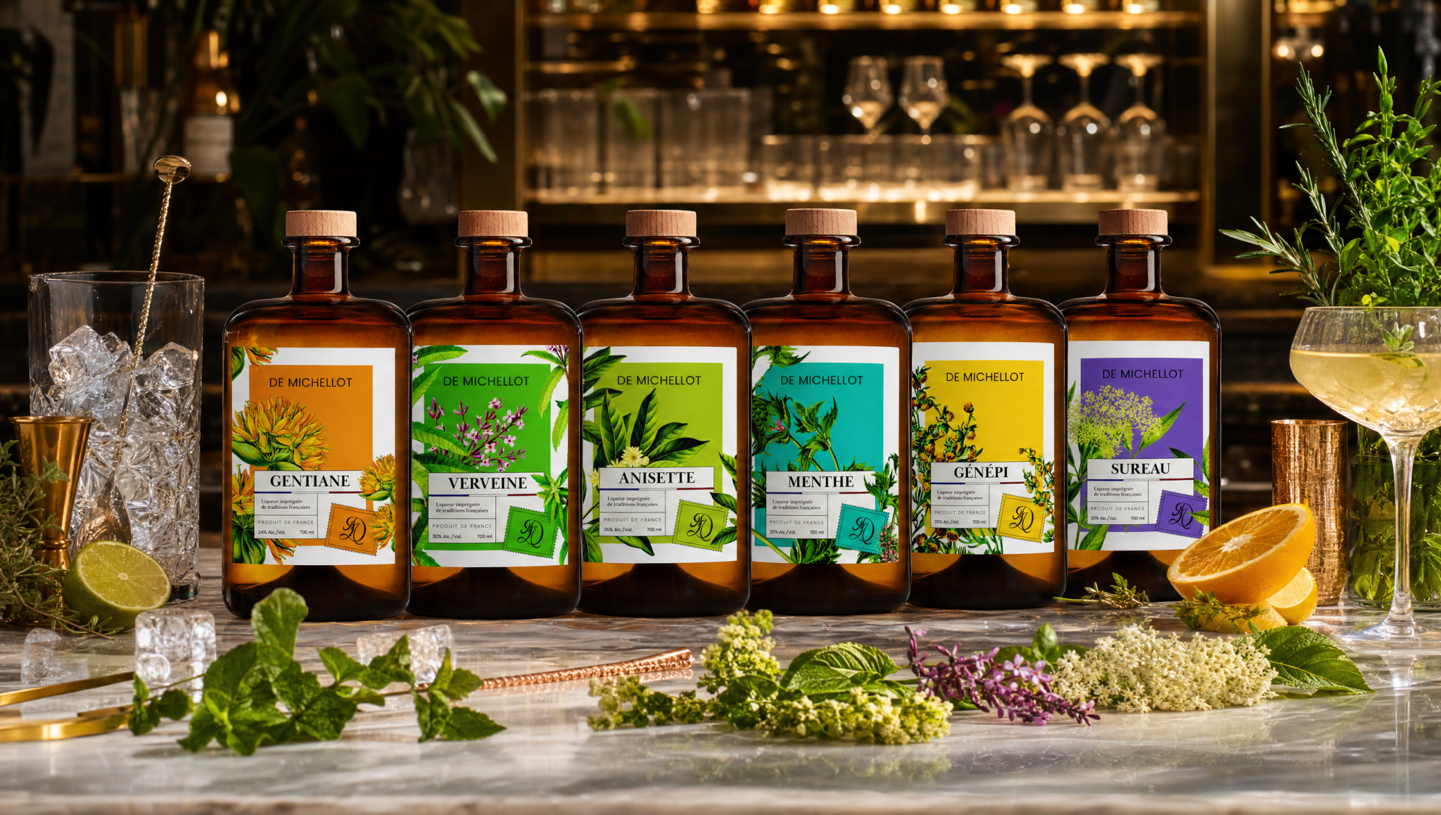Collection liqueurs artisanales De Michellot Image