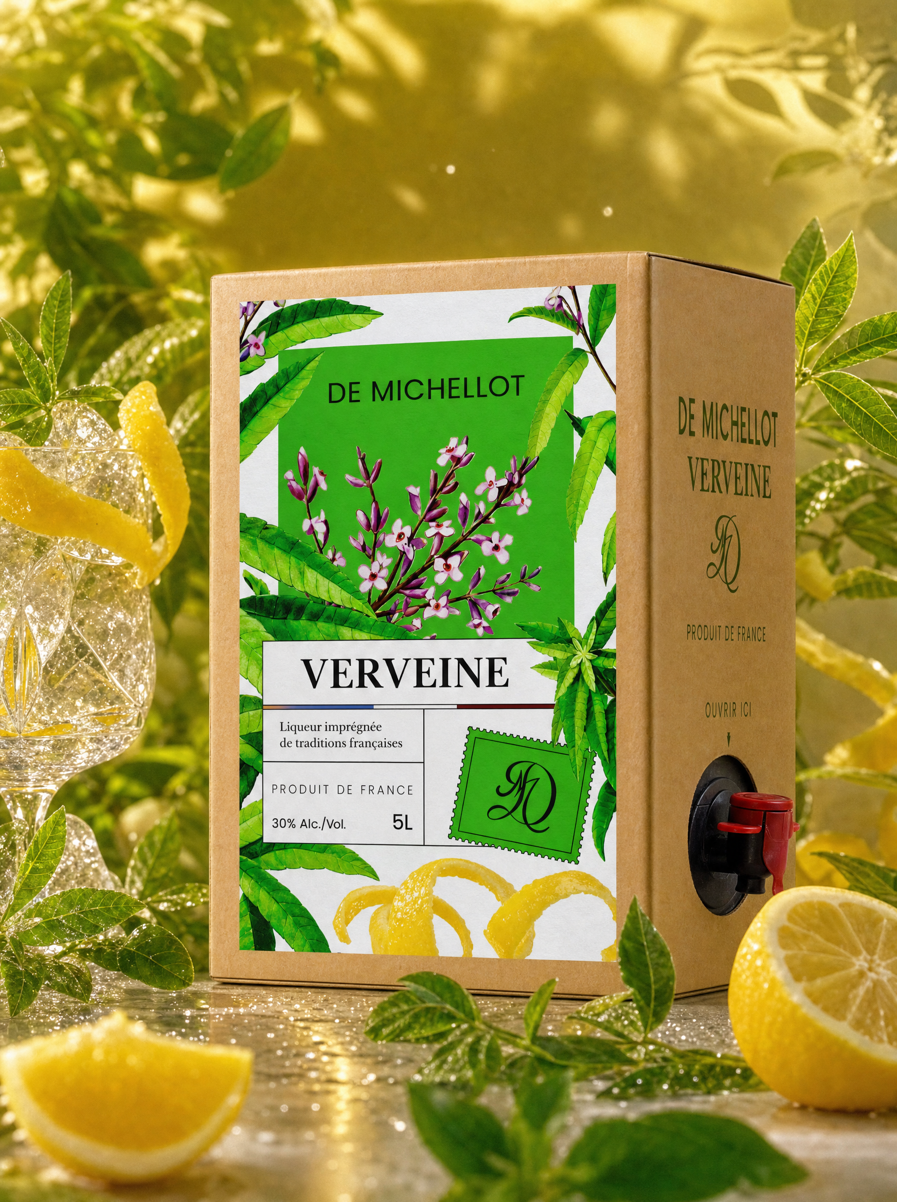 Bag in box liqueur de verveine De Michellot
