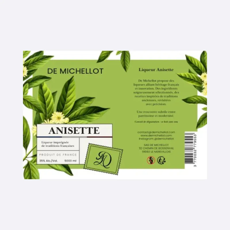 Liqueur Anisette BIB 5L 35% DE MICHELLOT De Michellot