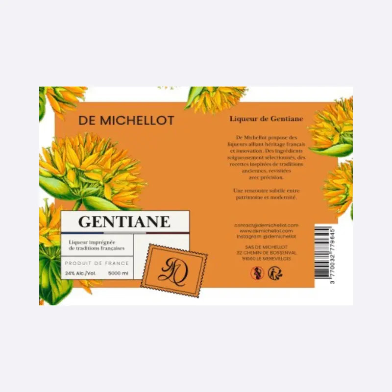 Liqueur de Gentiane BIB 5L 24% DE MICHELLOT De Michellot
