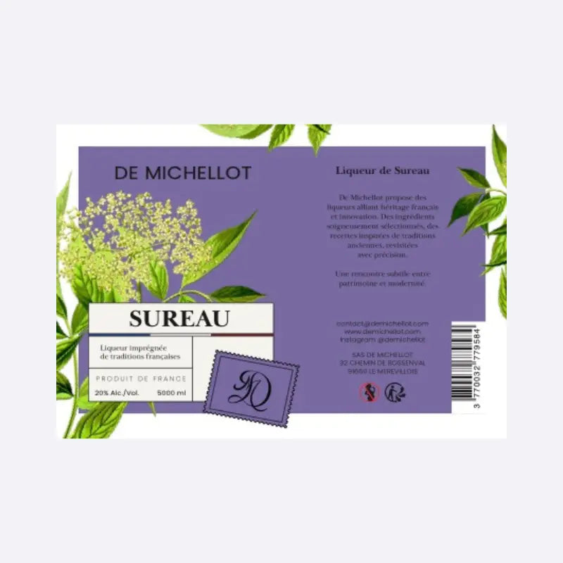 Liqueur de Sureau BIB 5L 20% DE MICHELLOT De Michellot