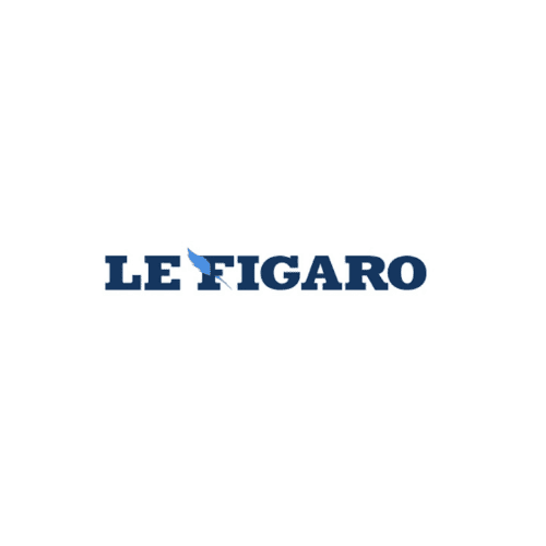 Logo Le Figaro bleu fond blanc