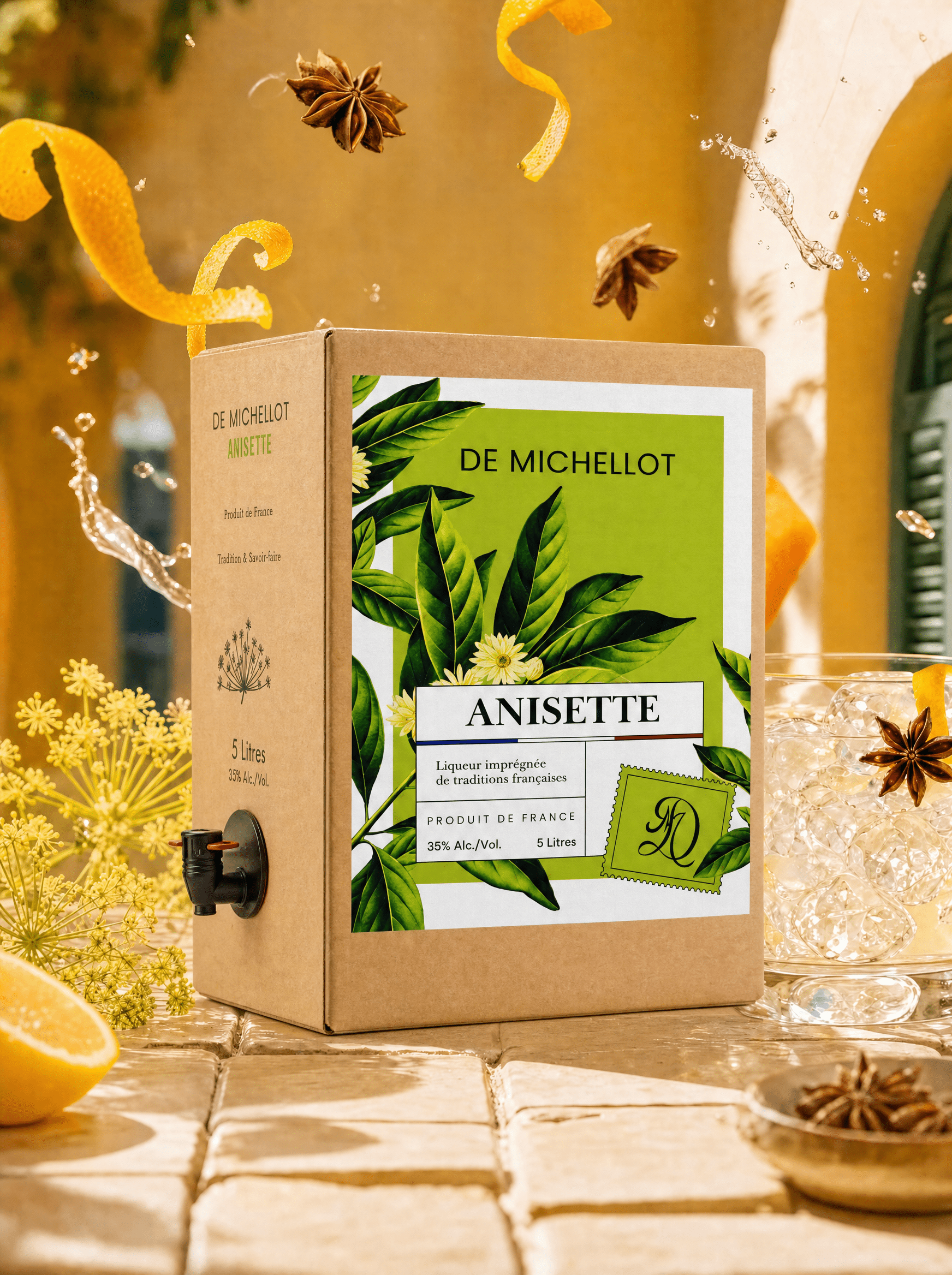 Bag in box liqueur d'anisette De Michellot