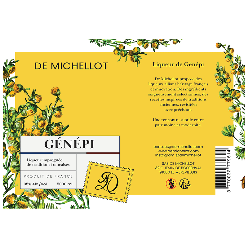 Genépi-likeur BIB 5L 35% DE MICHELLOT