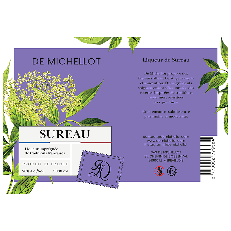 Vlierbessenlikeur BIB 5L 20% DE MICHELLOT