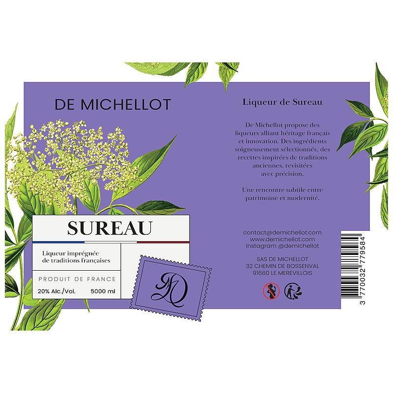 Licor de Sabugueiro BIB 5L 20% DE MICHELLOT